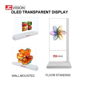 Floorstand 1920×1080 Transparent Digital Signage Display High Brightness
