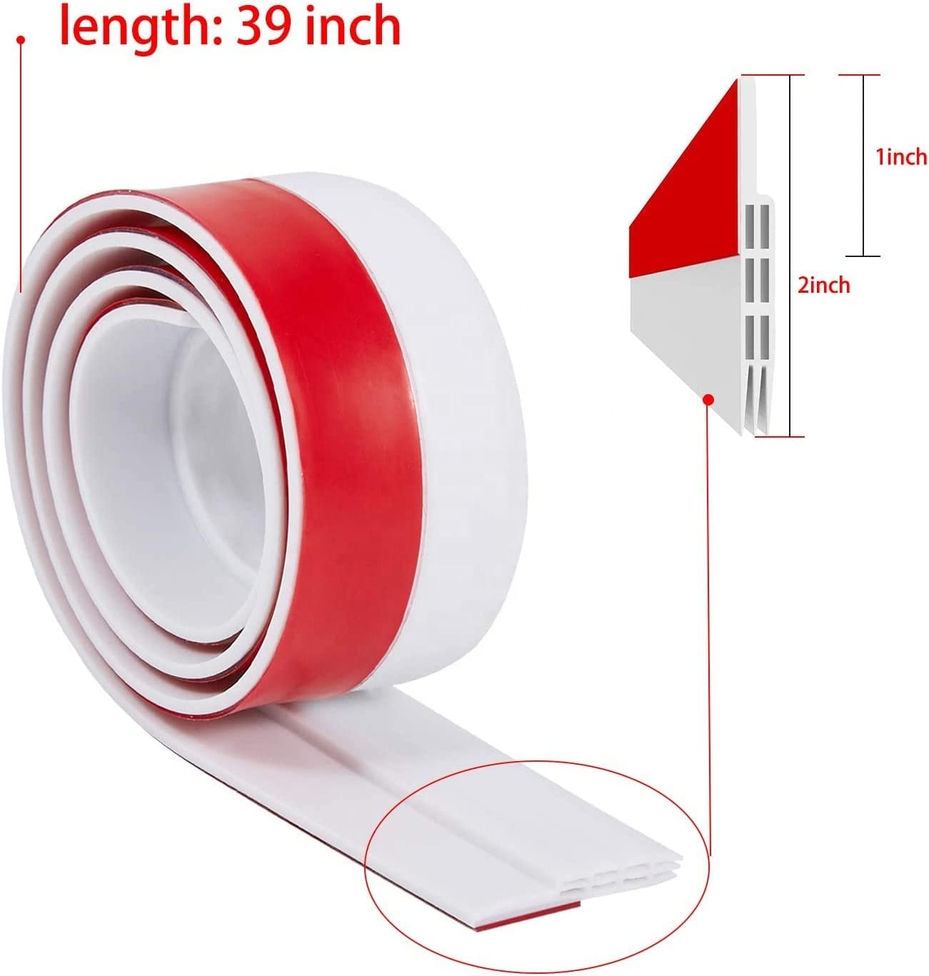 Dustproof and Insectproof Soundproof Door Bottom Seal Strips Made of Silicone Rubber