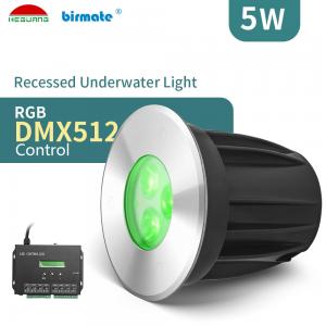 Color Changing Underwater Led Pond Lights Recessed IP68 2 Years Warranty