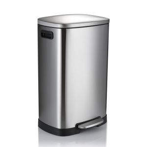 China Anti Fingerprint 30L Kitchen Stainless Steel Trash Can wholesale