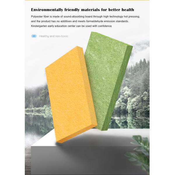 Polyester Fiber Board For Tile Soundproof Flame-Retardant Decorative Material PET Felt
