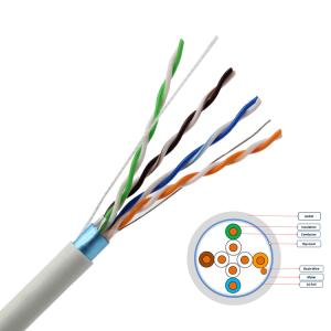 China FTP UTP SFTP Cat5e Network Cable , 305m CU CCA Lan Cable wholesale