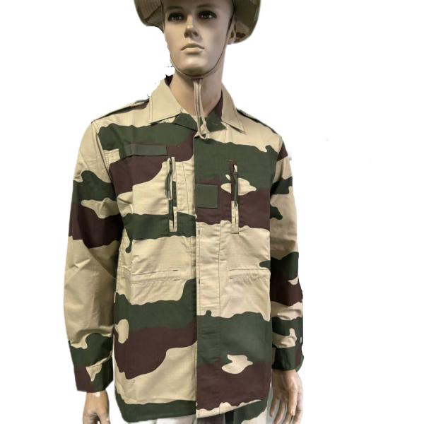 Ripstop French Military Uniform Tactical Uniform F1 Style With TC 65 35 Fabric Material