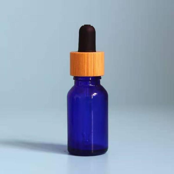 Essential Oil Frosted Bamboo Dropper Glass Bottle in 1oz 2oz 5ml 15ml 30ml with Easy and Cosmetic Serum Box