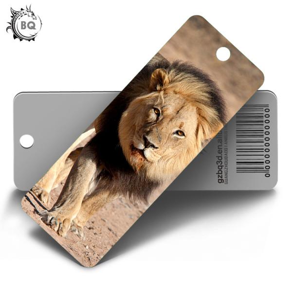 Custom 0.6 mm PET 3D Lenticular Bookmark With Two Sides CMYK Printing