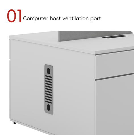 Support customization Modern Four-Person Office Desk Contemporary Design Durable MFC Panel Furniture