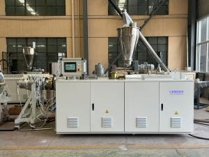 80/173 High Speed PVC Pipe Making Line With Counter Rotating Conical Twin Screw Extruder
