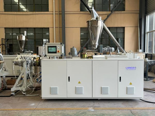 Quality 80/173 High Speed PVC Pipe Making Line With Counter Rotating Conical Twin Screw Extruder for sale