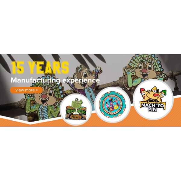 Plaque Metal Zinc Alloy Custom Lapel Pins Iron Soft Enamel Pin With Epoxy