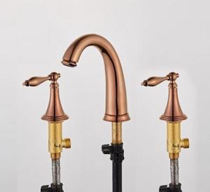 China Under Counter ODM Double Handle Wash Basin Mixer wholesale