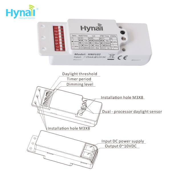 Daylight sensor Switch HNP102 Timer 3 Steps dimming LED sensor