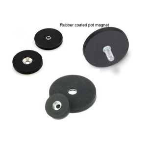 China Customized Size Best Price Rubber Coated Pot Magnet wholesale