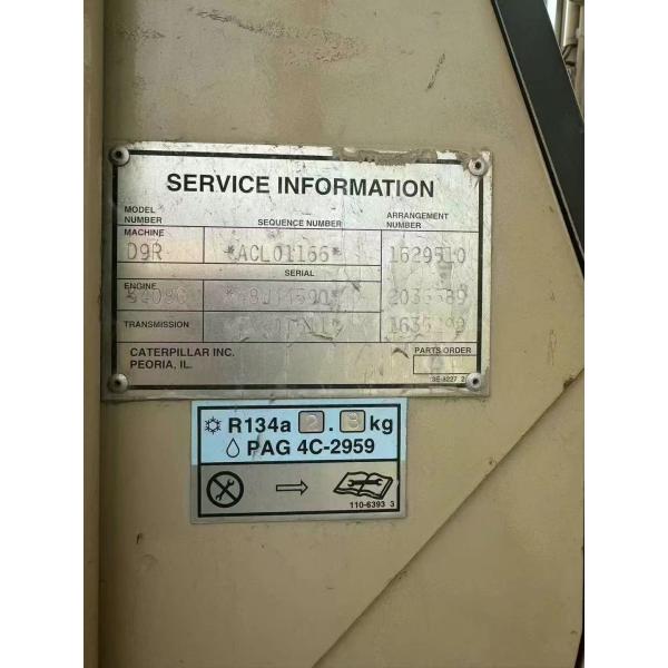 Original Original Paint Cat D9R Bulldozer , Used Road Construction Machinery