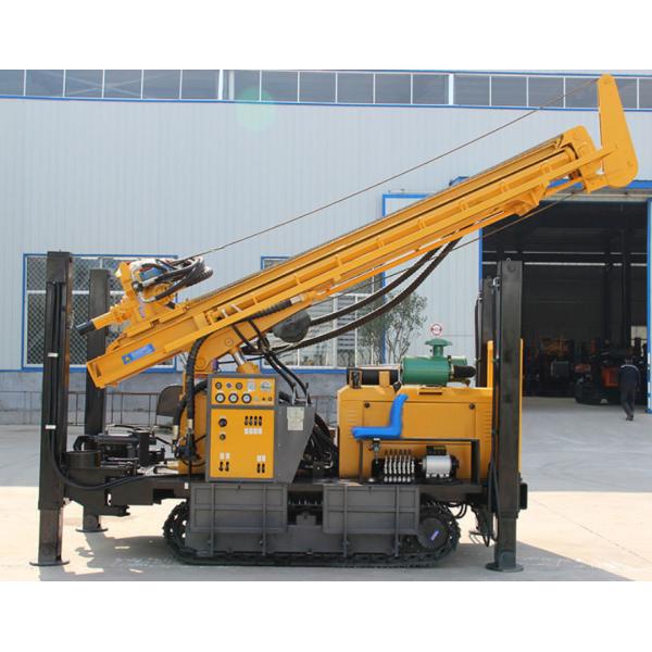 With 300 Meters Rocky Layer Diesel Engine Power Pneumatic Borehole Drilling Rig