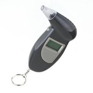 Quality wine alcohol tester, digital breathalyzer with keychain and mouthpiece BS68 for sale