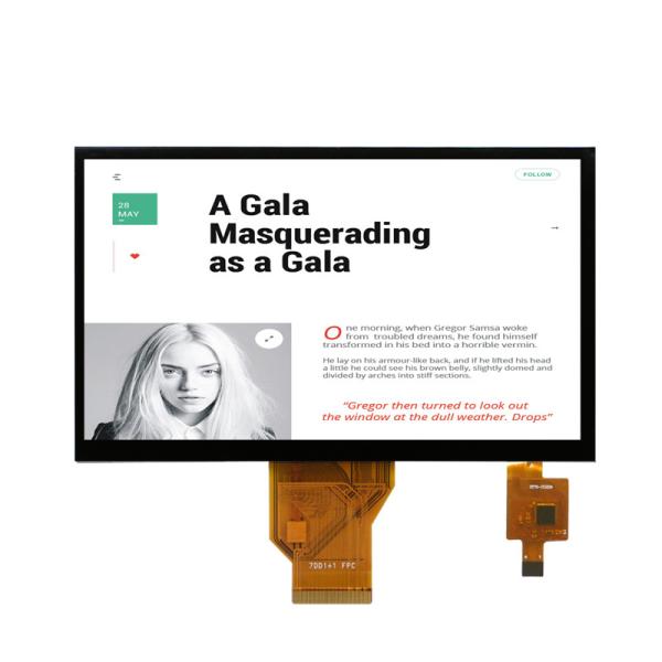 7 Inch Touch Screen TFT Display, 450 CD/M2 800x480 50 Pins 24bit RGB Interface