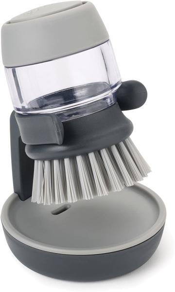 Quality Dishwasher Kitchen Scrub Brush With Integrated Detergent Soap Dispenser for sale