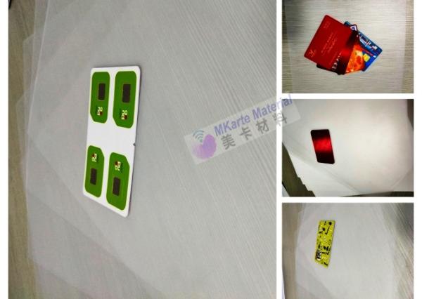Quality Moisture Proof Smart Card Material Transparent PC Uncoated Overlay for sale