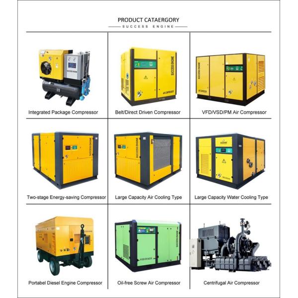 ASME 55KW 10 Bar Water Lubricated Oil Free Screw Compressor