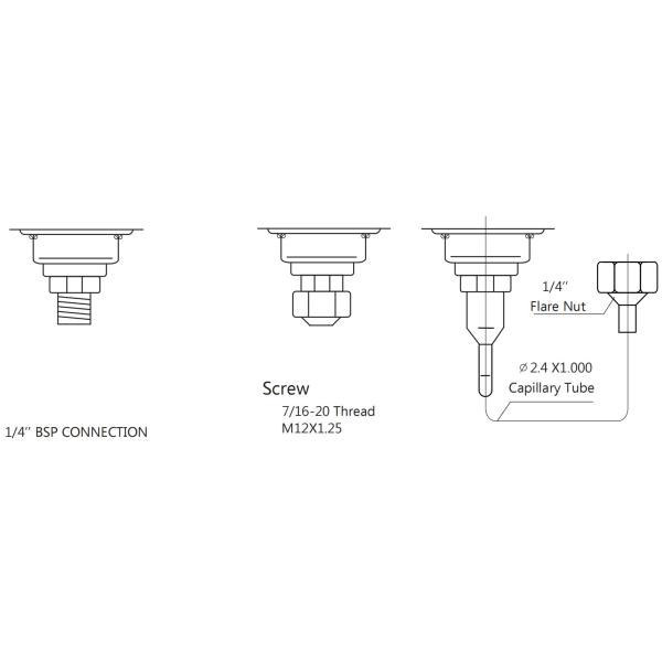 IP33 Air Flow Differential Pressure Switch CE Approval
