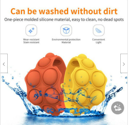 Stress Relief Silicone Pop It Fidget Wristband For Kids