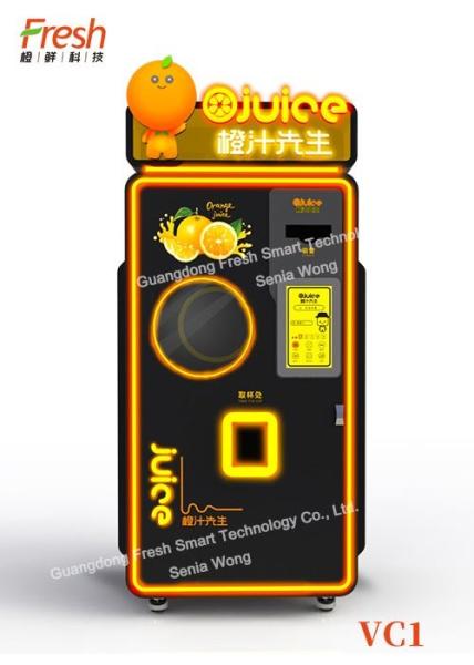 Quality new pure fresh juice Fresh fruit orange Squeezing Automatic Beverage Vending Machine with sealing system for sale