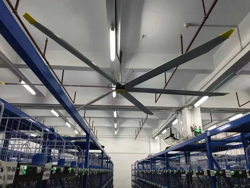 1.5kw Industrial Large Hvls Ceiling Fan Exhaust Fan and Ventilation Fan