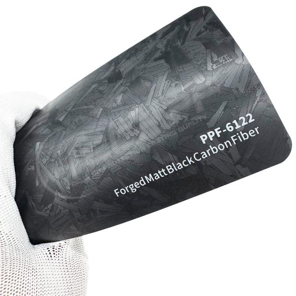 Quality Matt Black 8 Mil Forged Carbon Paint Protection Film for sale