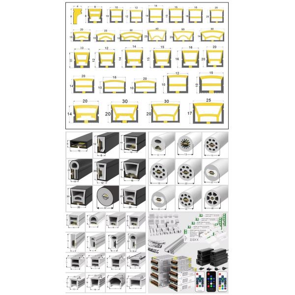Customized Silicone Flexible Diode Neon Strip Lights 2700k-5700k Neon RGBW LED Neon Lights