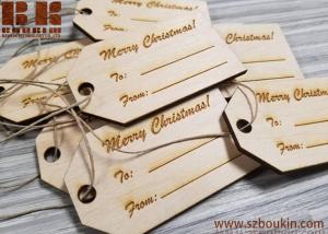 China Engraved Wooden Gift Tags, Christmas Gift Tags, Wooden Name Tags, Personalized Gift Tags, Custom Wood Gift Tags, Christm on sale