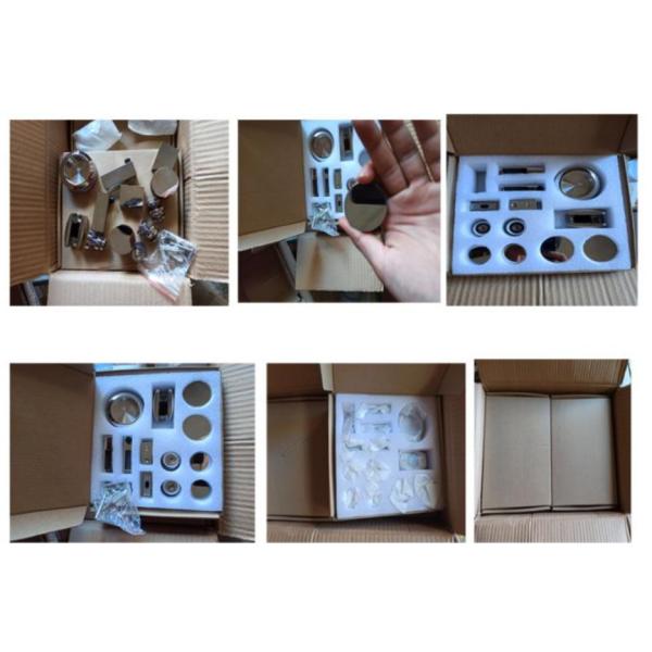 Satin Finish Sliding Shower Door Roller Wheels Frameless Customizable