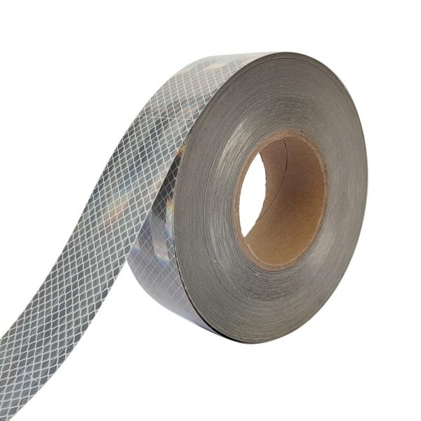 Truck Safety Conspicuity Aluminized Reflective Sticker White Metallized ECE Reflective Tape