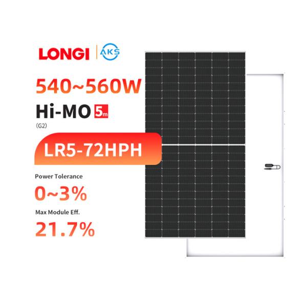 Longi Mono Solar Panel Half Cell 540w 550w 555w 560w Solar Panels Set For Houses