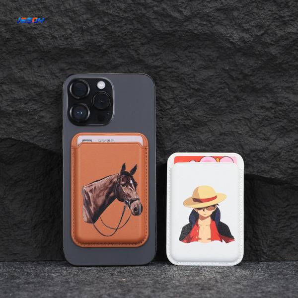 Quality Business N52 Magnetic Phone Wallet With PU Leather Material for sale