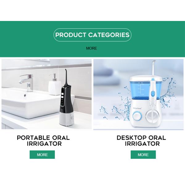 Dental Rechargeable Electric Cordless Water Flosser With Multifunctional Jet Tips