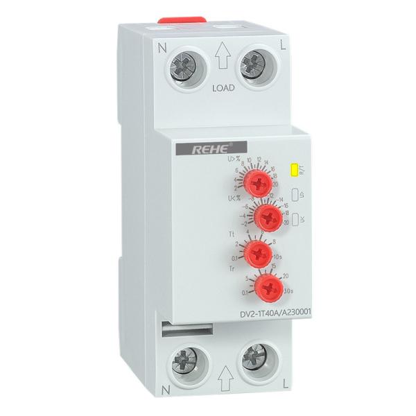Quality DV2-1T40A Single Phase Auto Reset Over Voltage and Under Voltage Protective Device 40A for sale