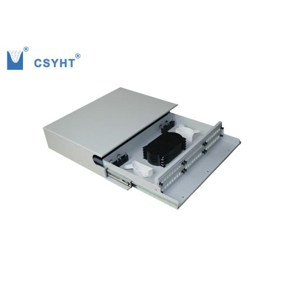 Rack mounted fiber optic terminal box ODF 48FO 19inch for loading in cabinet