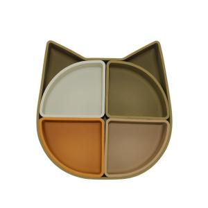 China Cat Face Style Silicone Section Plate With CE BSCI Certification wholesale