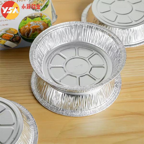 Quality Round Foil Pans with Lids Freezer & Oven Safe Baking Cooking Roasting One - Time for sale