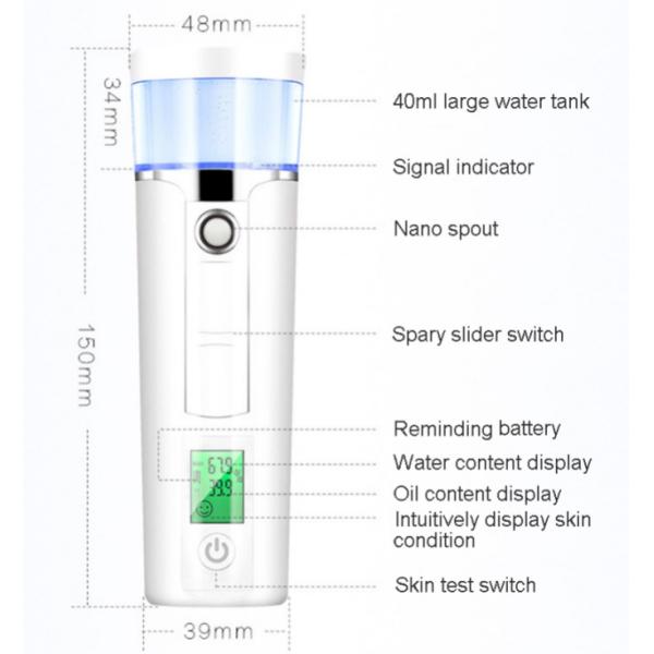 Skin Moisture Nano Handy Face Mist 90mins Working Time 0.14KGS/ 0.17 KGS