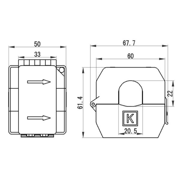 20mA 40mA 400A 500A Open Core CT Current Transformer General Purpose