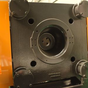 480T Yellow Injection Molding Machine Manufacture Small Desktop Waste Bin