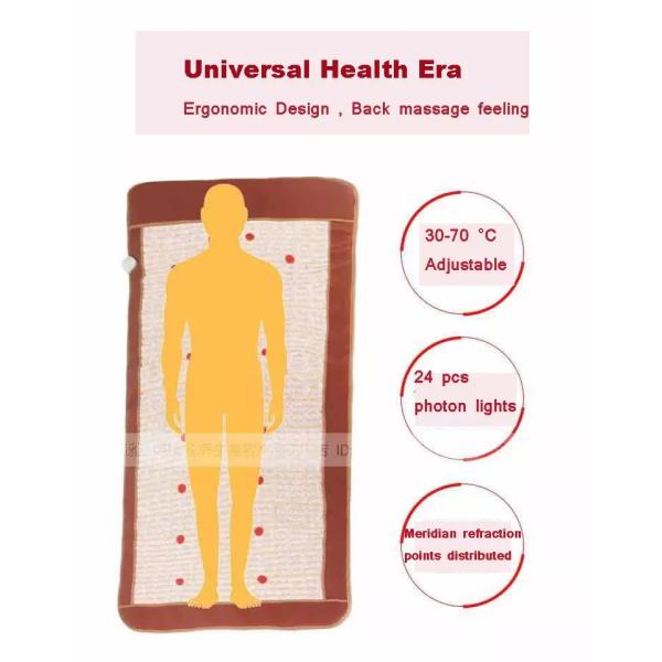 Negative Ions Balls Far Infrared Heating Mat Electromagnetic Pad With Stones