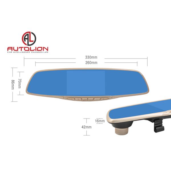 Vehicle Traveling Data Recorder Car DVR Camera / DVR Dash Cam Rearview Mirror