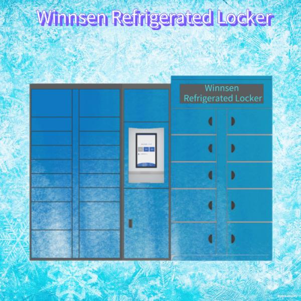 Market Goods Refrigerated Locker Touch Screen 24Hours Self Service Smart Cabinet