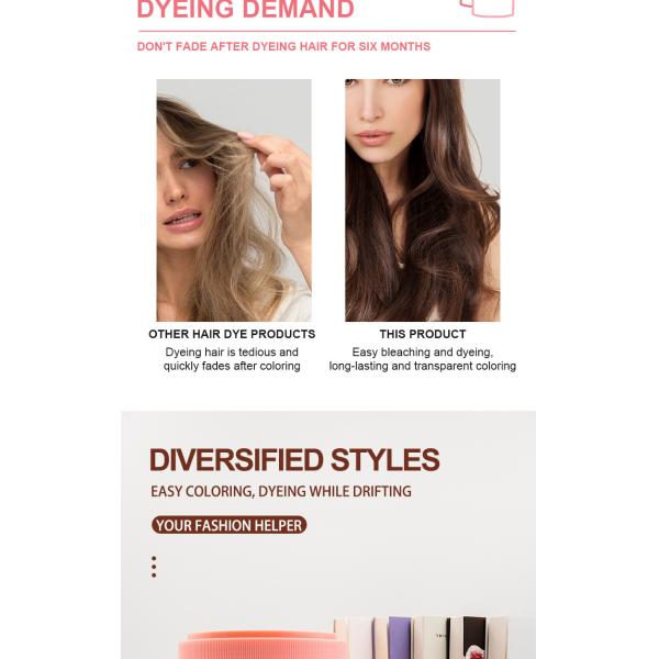 Professional Herbal Hair Dye Powder Wholesale – Ammonia-Free Dust-Free, Rich Colors for Salons, OEM/ODM Available Formula