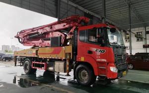 China Used Semi-Dry Shotcrete Type Truck Mounted Concrete Boom Pump for Heavy Equipment wholesale
