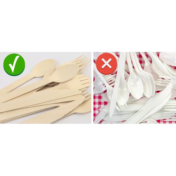 wood flatware