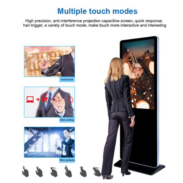 Android Floor Standing LCD Advertising Player 43" 50" 55" 65" Optional