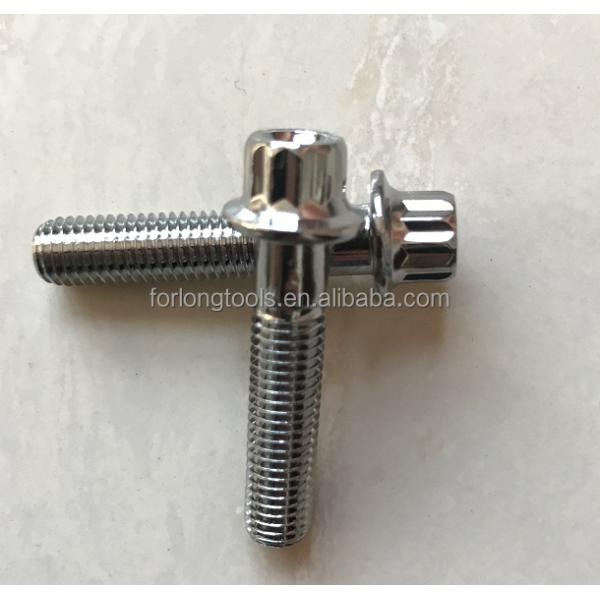 Sprint Car 12 PT BBS RS/RX Split Rim Bolts M7 x 32 Steel Bolts within Chrome-plated for ISO Standard